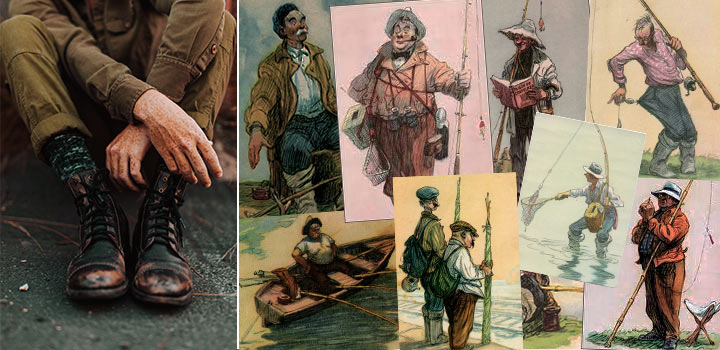 фото Что такое рыбалка? Реалии Советского общества в открытках
